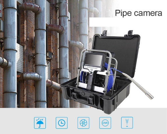 Sewer pipe inspection camera